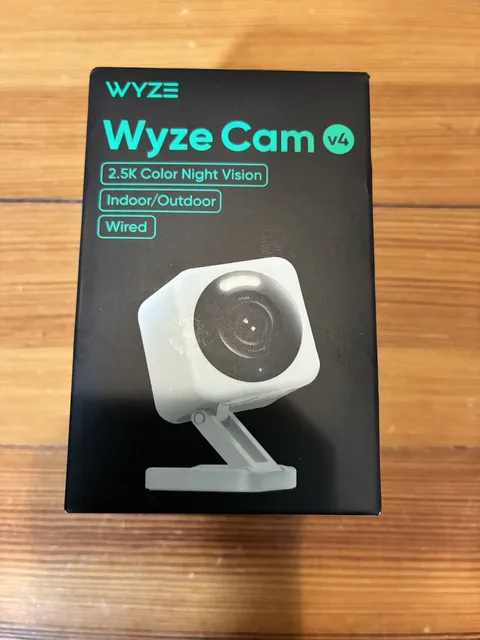 Wyze Cam v4 2.5K Indoor Outdoor Security Camera Color Night Vision New