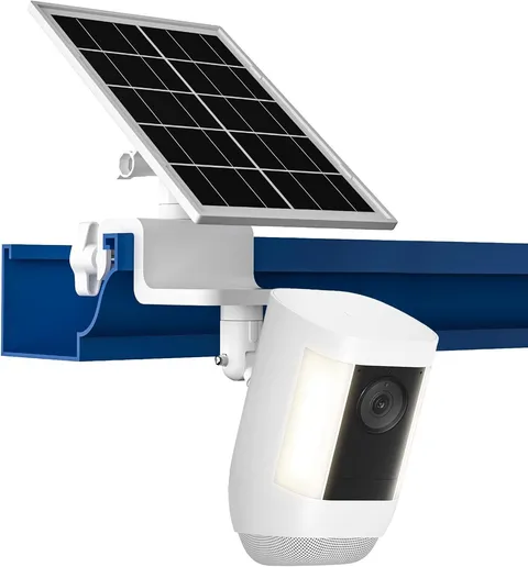 7W Solar Panel with Gutter Mount for Ring Cameras,Stick up Cam, Stick up Cam Pro