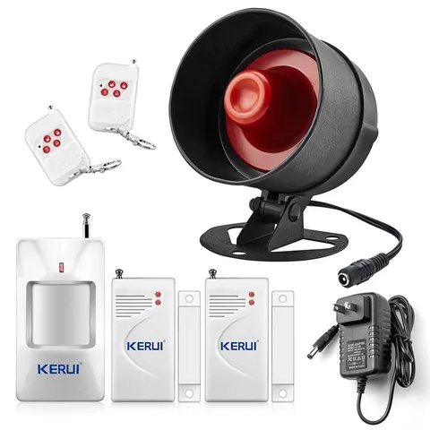 KERUI Home Siren Security Alarm System with 2 Door Sensor 1 Motion Detector