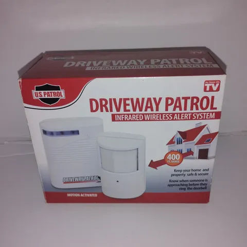 U.S Patrol Driveway Patrol Garage Motion Sensor Security Infrared System White