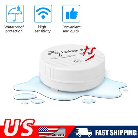 Water Leak Alarm Detector, 90dB Loud Alert Water Sensor, Home Security Alert