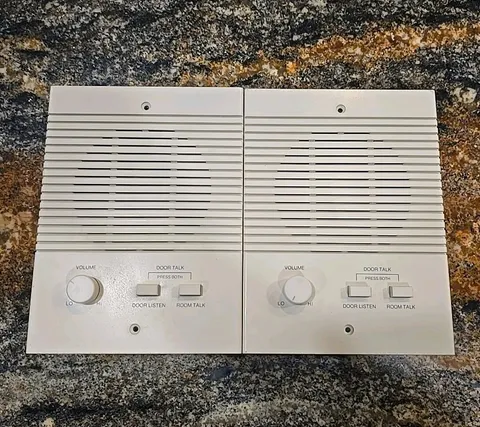 M&S Systems N35 White Push Button Voice Intercom Indoor Speaker