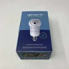 Luna Light Cam V3 Bulb Security Camera 2K Pan/Tilt - White (E27)