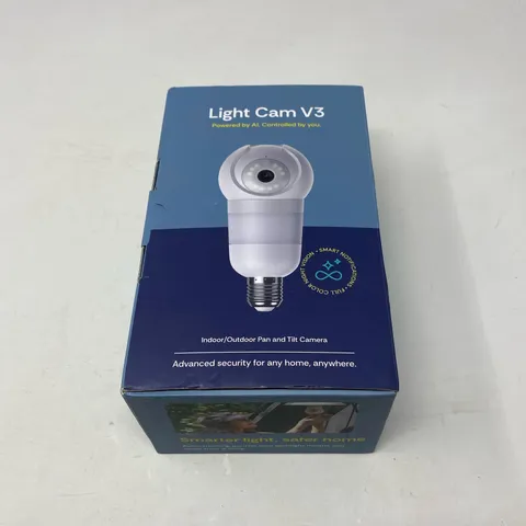 Luna Light Cam V3 Bulb Security Camera 2K Pan/Tilt - White (E27)