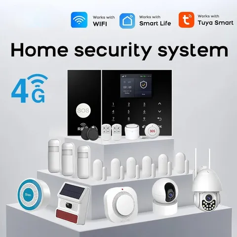 Wireless Home Alarm System Phone Wifi Residential Smart Child Safety Protection