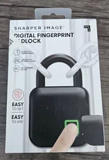 Sharper Image  DIGITAL FINGERPRINT PADLOCK (NEW PACKAGING HAS WEAR) R6 4