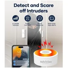 Alpha Wireless Security System, 8-Piece Kit, No Monthly Fee
