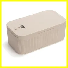 Small Lock Box, 9.25" x 5" x 3.6" Lockable Storage Safe Box for Medicine Phon...
