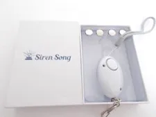 SIREN SONG Keychain Alarm Personal Security White NEW IN BOX batteries included