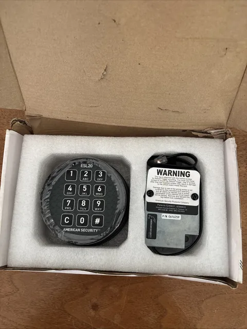 AMSEC Electronic Safe Lock ESL20XL-S Retro-Fit Kit Slam Black 0616259 New