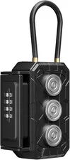 Magnetic Key Lock Box with Removable Cable Shackle Indoor Outdoor Waterproof 4 D