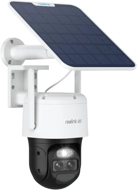 REOLINK 4K Dual Lens Solar Security Camera Outdoor, PTZ with Auto Tracking, 8X H