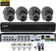 CIB True HD 8CH 1080P DVR system 1TB HDD 4X1080P 2.1MP Metal Vandal Dome Camera