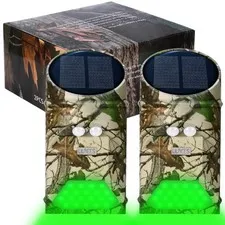LILBEES Solar Powered Hog Feeder Light-Motion Activated for Hogs,Deer G300