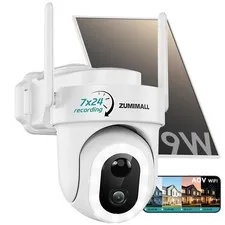24/7 Continuous Recording Solar Cameras Wireless Outdoor