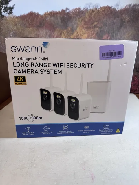 Swann MaxRanger 4K 3-Camera Long-Range Wireless Security System