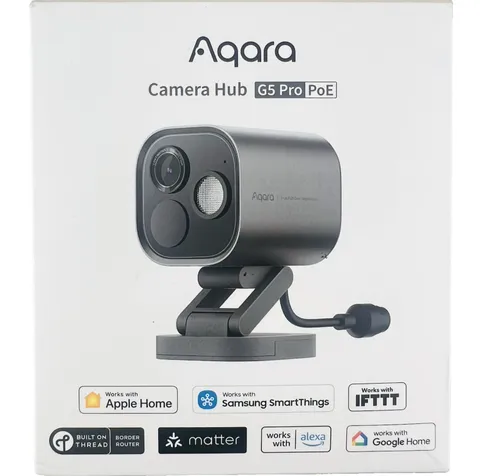 Aqara G5 Pro 4MP PoE Outdoor Security Camera Hub HomeKit Alexa Google Gray