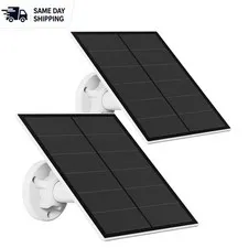 Continuous Charge USB Solar Panel for Rechargeable Camera - Includes 9.8ft Cable
