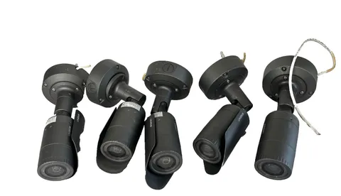 LOT OF 5 Hanwha Wisenet QNO-6010R 2MP Outdoor Bullet IP Camera PoE Samsung Tech