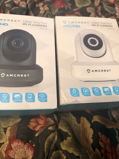 2 Amcrest 1080P HD IP2M-841B-V3 IP WiFi Wireless Security Video System