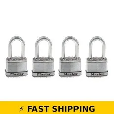 Master Lock 44mm Laminated Steel Padlock with Key - 4 Pack
