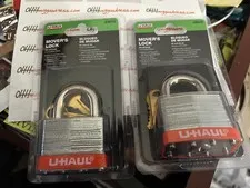U Haul MOVER'S PADLOCKS 2" Laminated Steel in Unopened Packaging - NEW