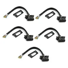 OBD2 J1962 Female to Open Pigtail Cable Bracket 16PIN OBDII Port 5 PCS