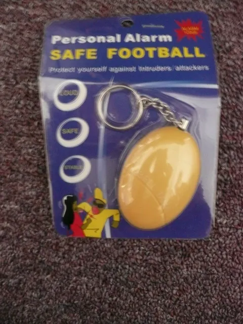 personal alarm safe football  yellow new
