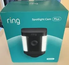 Ring Spotlight Cam Plus, Battery - Black