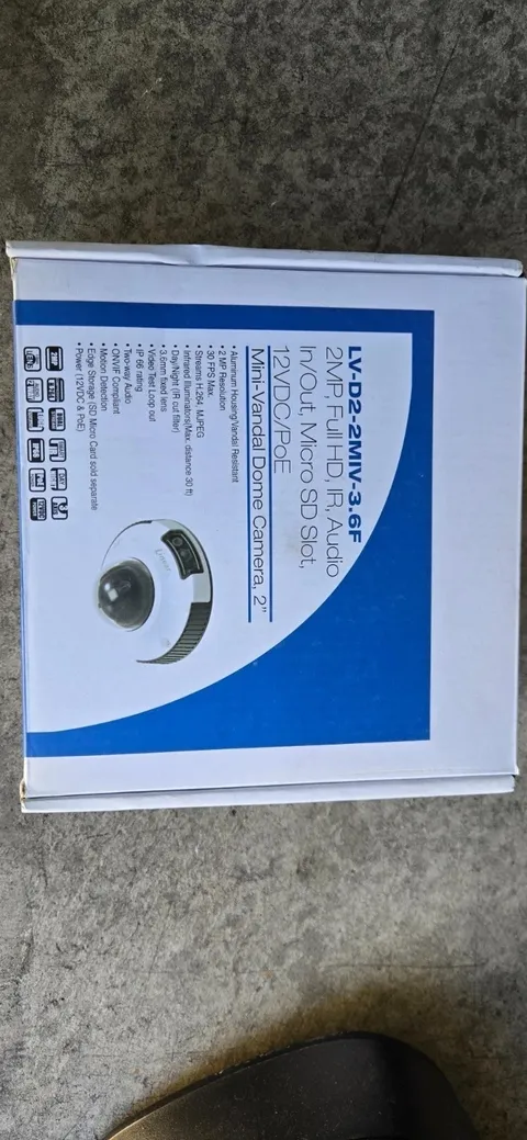 Linear/2GIG-LV-D2-2MIV-3-6F Mini dome camera-WHITE