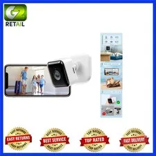 C2 Indoor Surveillance Camera - 2K Video, 24/7 Recording, Easy 3M Tape Mounting