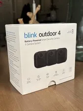 Blink Outdoor 4 Battery Powered Smart Security 3 Camera System - Open Box