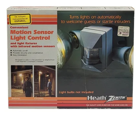 NOS Vintage 1998 Heath Zenith SL-5410-A Convenient Motion Sensor Light Control