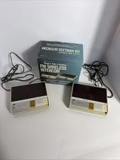 Vintage Realistic Plug n Talk FM Wireless Intercom Model 43-212 Please read