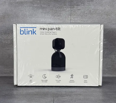 Blink Mini Pan-Tilt Indoor Rotating HD Plug-in Smart Security Camera 2-Way Audio