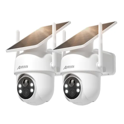 5MP Solar Security Cameras Wireless Outdoor, 2.4G WiFi Camera for Home Securi...