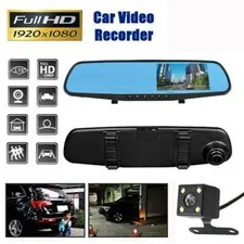 Cámara Auto Dvr Full HD 1080P 4,3" Espejo Retrovisor Grabadora De Vídeo