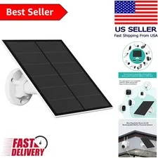 High-Efficiency 5W Solar Panel for Rechargeable Battery Cameras - Easy Install