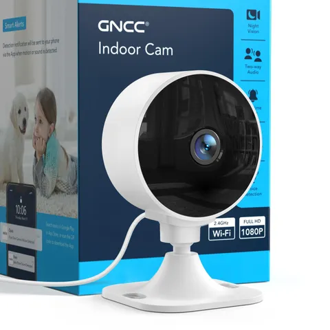 Indoor Security Camera 1080P HD WiFi Baby Pet Monitor 2-Way Audio Night Vision