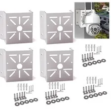Universal Corner Mount Bracket, Stainless Steel Wall Corner Holder for CCTV, ...