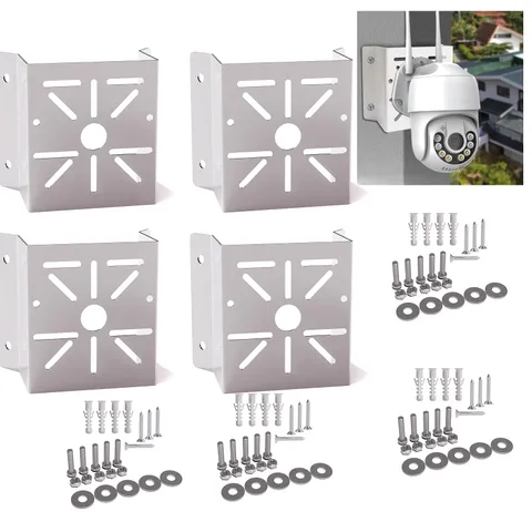 Universal Corner Mount Bracket, Stainless Steel Wall Corner Holder for CCTV, ...