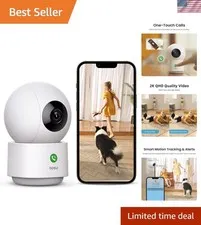 360° Baby Monitor with Two-Way Audio & Smart Motion Tracking for Peace of Mind