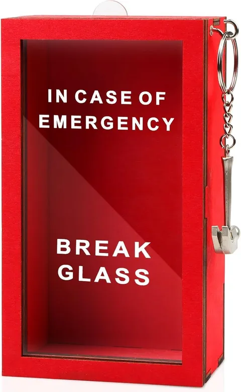 Funny Gift Emergency Box w/Hammer, Break in Case of Emergency Box, Personalized
