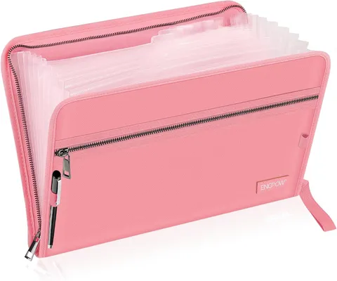 ENGPOW Accordion File Organizer, Fireproof, 13 Pocket Extended Folder