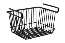 SnapSafe Hanging Shelf Large Basket, - 11.75”w X 7.5”h X 9”d, Black