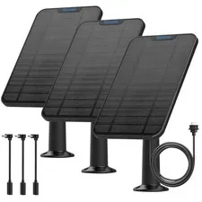 Long-lasting Solar Panel for Blink Security Cameras - 3 Pack