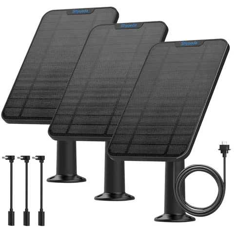 Long-lasting Solar Panel for Blink Security Cameras - 3 Pack
