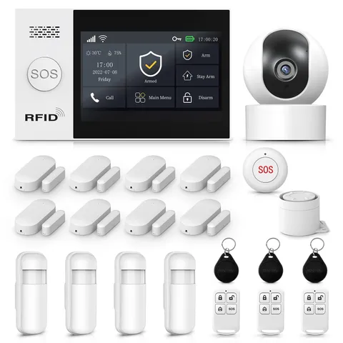 Alarm System for Home Security with Camera, Wireless Security System with 4.3...