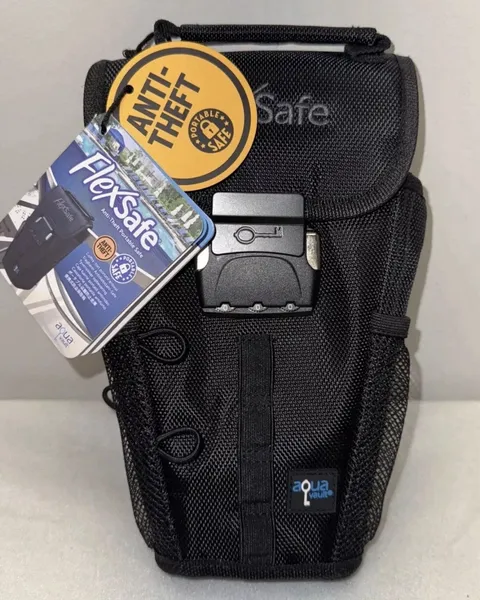 Flex Safe Anti Theft Portable Travel Safe Black Brand New With Tags