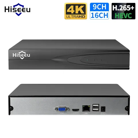 Hiseeu 8CH 16CH 32CH 4K NVR H.265+ Network Video Recorder CCTV System